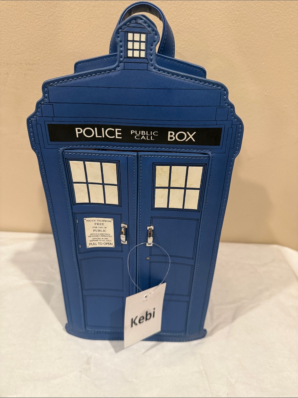 🩵Blue TARDIS Police Box Backpack – Allons-Y! - Picture 7 of 8